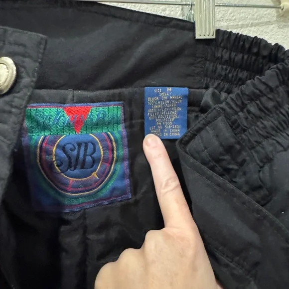 Black Winter Snow Pants - Picture 3 of 3